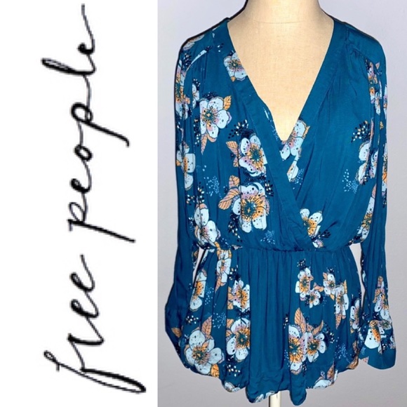 Free People Tuscan Dreams Printed Tunic sz M - Picture 3 of 15